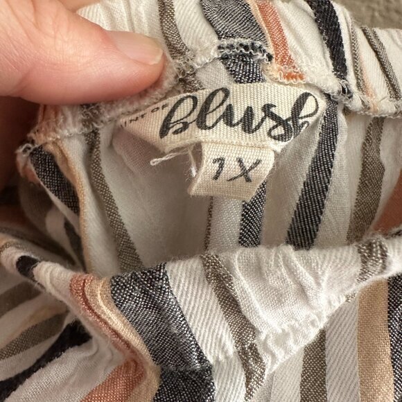 Blush‎ Striped Pantsuit   Size 1X - Picture 4 of 7